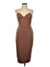 ASOS Solid Brown Cocktail Dress Size 10 - photo 1