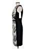 Joseph Ribkoff Graphic Silver Cocktail Dress Size 8 - photo 5