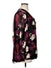 Vince Camuto 100% Polyester Floral Black 3/4 Sleeve Blouse Size 1X - photo 4