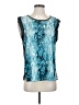 W118 by Walter Baker 100% Polyester Teal Sleeveless Blouse Size S - photo 1