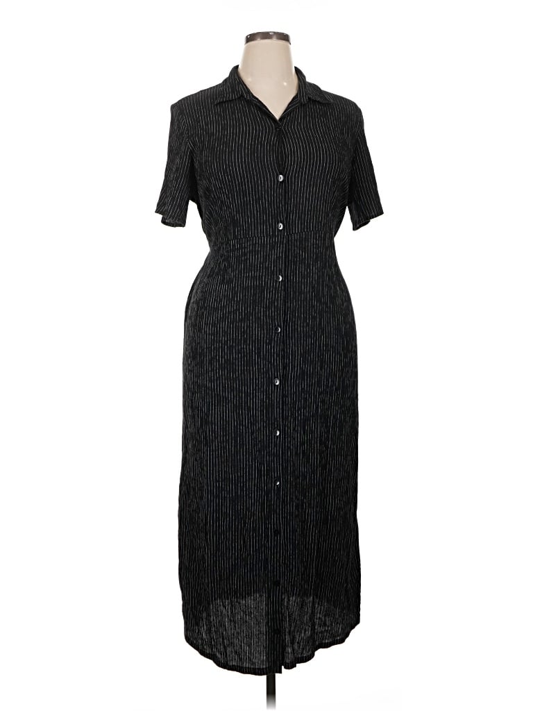 Pre-owned Style & Co Casual Dress In Black