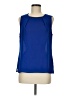 Laundry by Shelli Segal Blue Sleeveless Blouse Size M - photo 1
