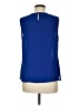 Laundry by Shelli Segal Blue Sleeveless Blouse Size M - photo 2