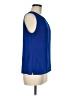 Laundry by Shelli Segal Blue Sleeveless Blouse Size M - photo 4
