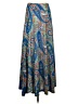 Veronica M. Paisley Blue Casual Skirt Size S - photo 1