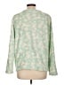 Laura Scott 100% Polyester Floral Green Pullover Sweater Size L - photo 2