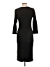 Yelete Solid Black Casual Dress Size L - photo 2