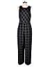 Vince Camuto Plaid Black Jumpsuit Size 10 - photo 1
