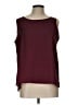 Liz Baker Essentials 100% Polyester Burgundy Sleeveless Blouse Size L - photo 1