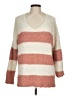 She + Sky Stripes Ivory Pullover Sweater Size M - photo 1