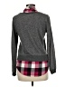 Belle Du Jour Plaid Gray Pullover Sweater Size M - photo 2