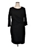 Gibson Solid Black Cocktail Dress Size 1X - photo 1