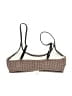 Cupshe Houndstooth Brown Purple Swimsuit Top Size XS - photo 2