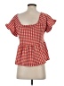 Madewell Red Short Sleeve Blouse Size S - photo 2