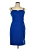 Sofia by Sofia Vergara Solid Blue Cocktail Dress Size L - photo 1