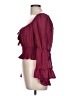 Blush 100% Polyester Burgundy 3/4 Sleeve Blouse Size L - photo 5