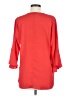 Chaus 100% Polyester Red 3/4 Sleeve Blouse Size M - photo 2