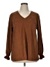 Joh Brown Long Sleeve Blouse Size 1X - photo 1