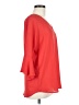 Chaus 100% Polyester Red 3/4 Sleeve Blouse Size M - photo 4