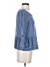 Dee Elly Blue 3/4 Sleeve Top Size S (estimated) - photo 4