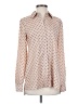 Ellen Tracy 100% Polyester Polka Dots Ivory Long Sleeve Blouse Size S - photo 1