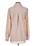 Ellen Tracy 100% Polyester Polka Dots Ivory Long Sleeve Blouse Size S - photo 2
