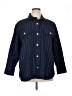 Everlane 100% Cotton Stripes Blue 3/4 Sleeve Button-Down Shirt Size 16 - photo 1