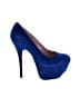 Betsey Johnson 100% Leather Blue Heels Size 7 - photo 1
