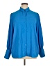 Halogen 100% Polyester Blue Long Sleeve Blouse Size XL - photo 1