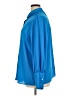 Halogen 100% Polyester Blue Long Sleeve Blouse Size XL - photo 5