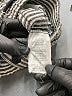 Rewind Stripes Silver Linen Pants Size 5 - photo 8