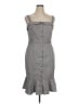 A. Peach 100% Polyester Plaid Gray Casual Dress Size 1X - photo 1
