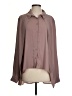 ASOS 100% Polyester Brown Long Sleeve Blouse Size 14 - photo 1