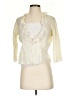 Intuitions 100% Cotton Ivory 3/4 Sleeve Blouse Size S - photo 1