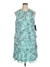 Nine West 100% Polyester Teal Cocktail Dress Size 14 - photo 1