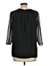 Reiss 100% Polyester Black 3/4 Sleeve Blouse Size 10 - photo 2