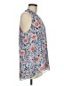 CAbi 100% Polyester Blue Sleeveless Blouse Size M - photo 4
