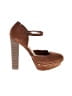 Just Fab Brown Heels Size 6 1/2 - photo 1