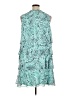 Nine West 100% Polyester Print Teal Cocktail Dress Size 16 - photo 2