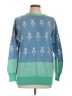 Assorted Brands Print Teal Pullover Sweater Size L - photo 1