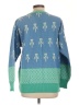 Assorted Brands Print Teal Pullover Sweater Size L - photo 2