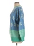 Assorted Brands Print Teal Pullover Sweater Size L - photo 5