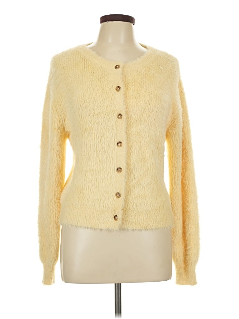 Pre-owned Altar'd State Cardigan Sweater In Yellow