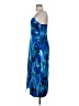 Connected Apparel 100% Polyester Print Blue Cocktail Dress Size 8 - photo 5