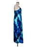 Connected Apparel 100% Polyester Print Blue Cocktail Dress Size 8 - photo 4