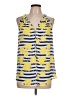 Pixley 100% Polyester Yellow Sleeveless Blouse Size L - photo 1