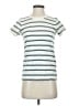 Rag & Bone 100% Cotton Stripes Ivory Short Sleeve Turtleneck Size S - photo 1