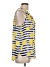 Pixley 100% Polyester Yellow Sleeveless Blouse Size L - photo 4
