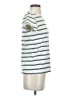 Rag & Bone 100% Cotton Stripes Ivory Short Sleeve Turtleneck Size S - photo 4