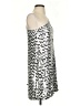 ABS Allen Schwartz 100% Polyester Graphic Silver Cocktail Dress Size 4 - photo 4